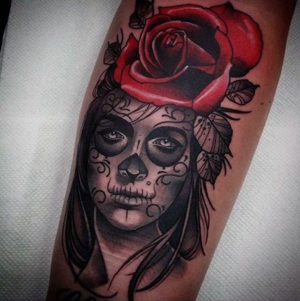 Day of the Dead tattoos for men 0041