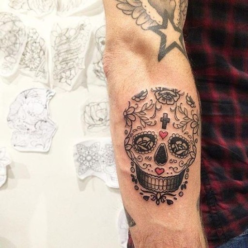 Day of the Dead tattoos for men 0050