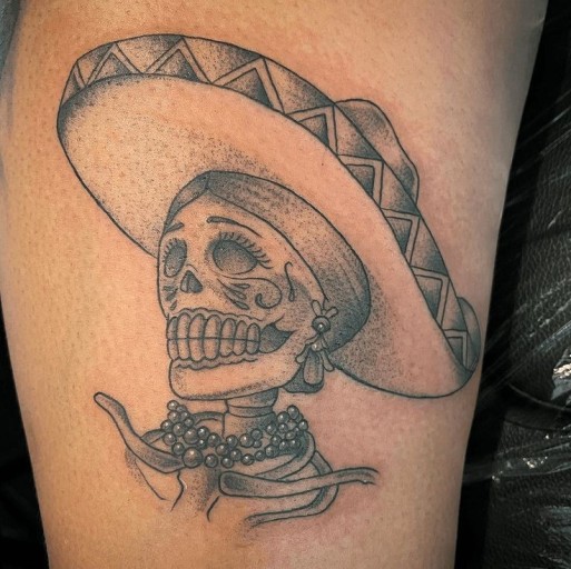 Day of the Dead tattoos for men 0054