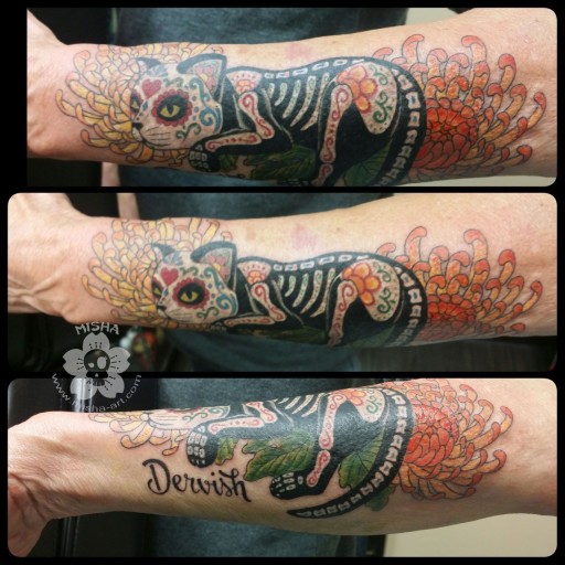 Day of the Dead tattoos for men 0059