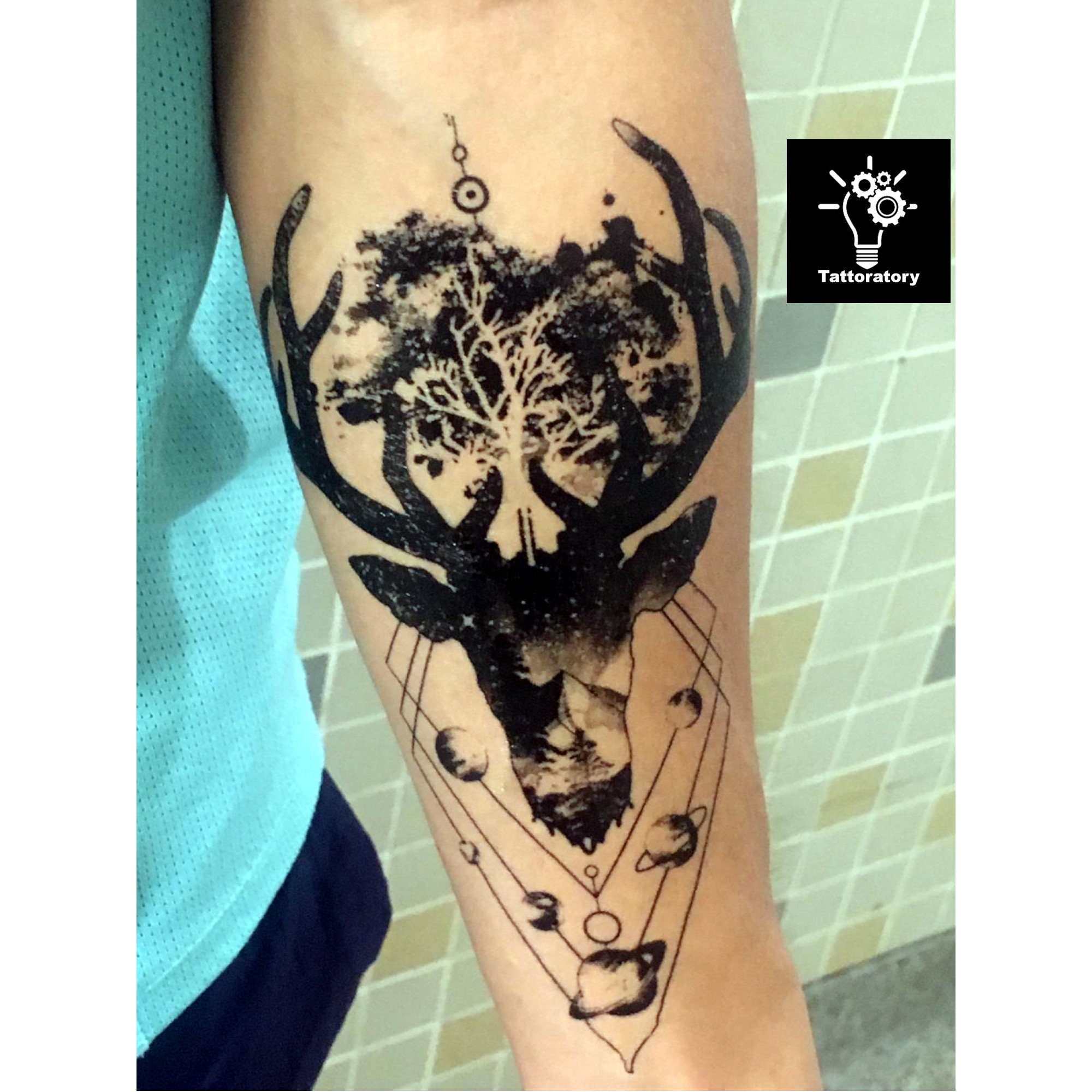 deer tattoos for men 0010