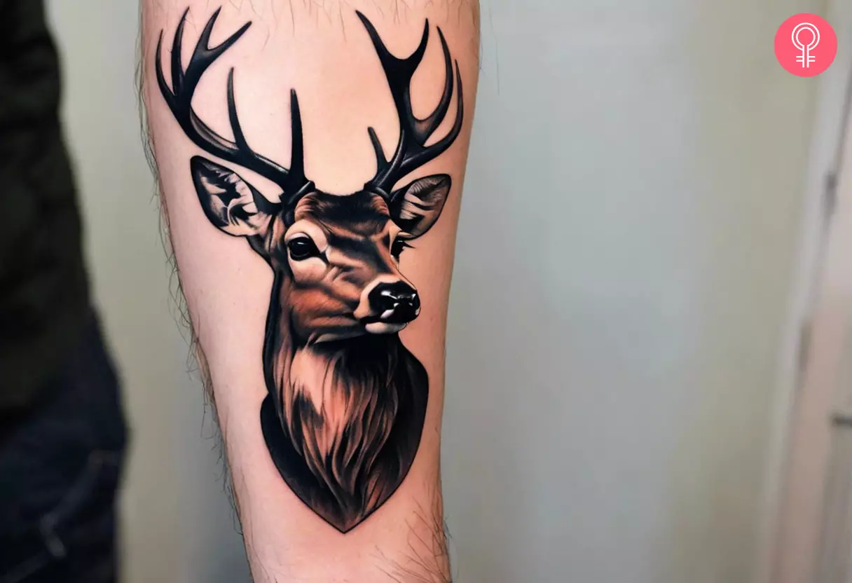 deer tattoos for men 0011