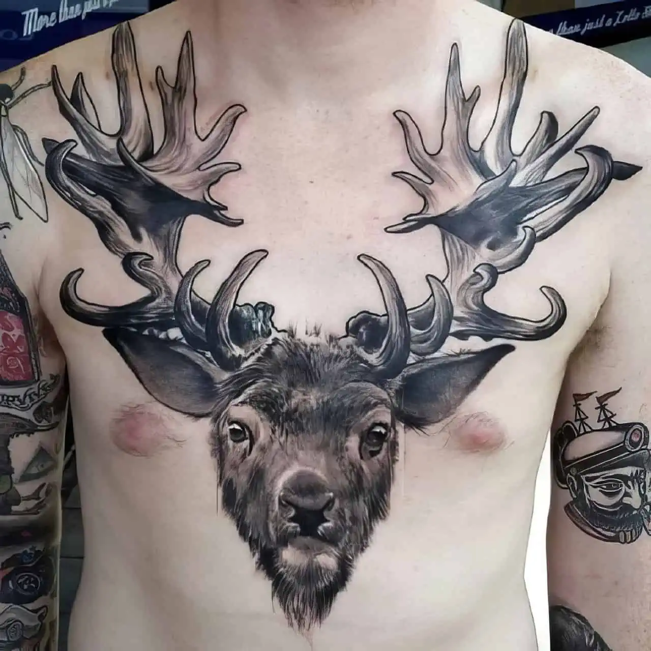 deer tattoos for men 0012