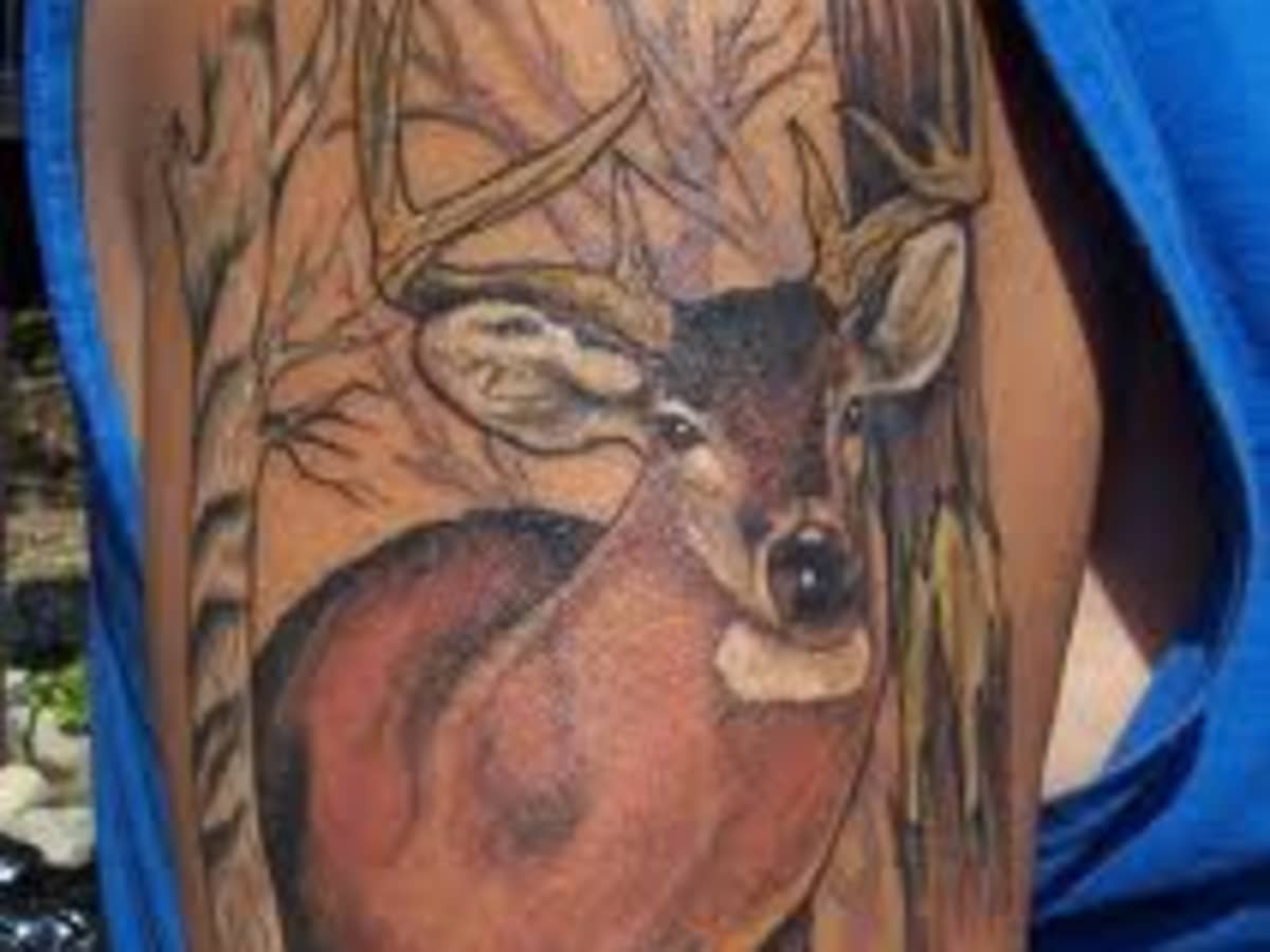 deer tattoos for men 0019