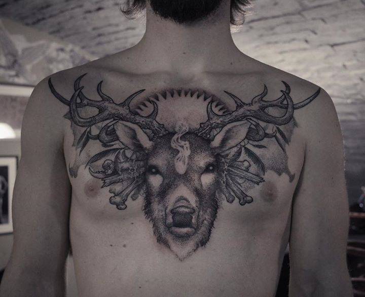 deer tattoos for men 0027