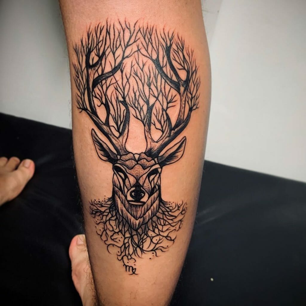 deer tattoos for men 0028