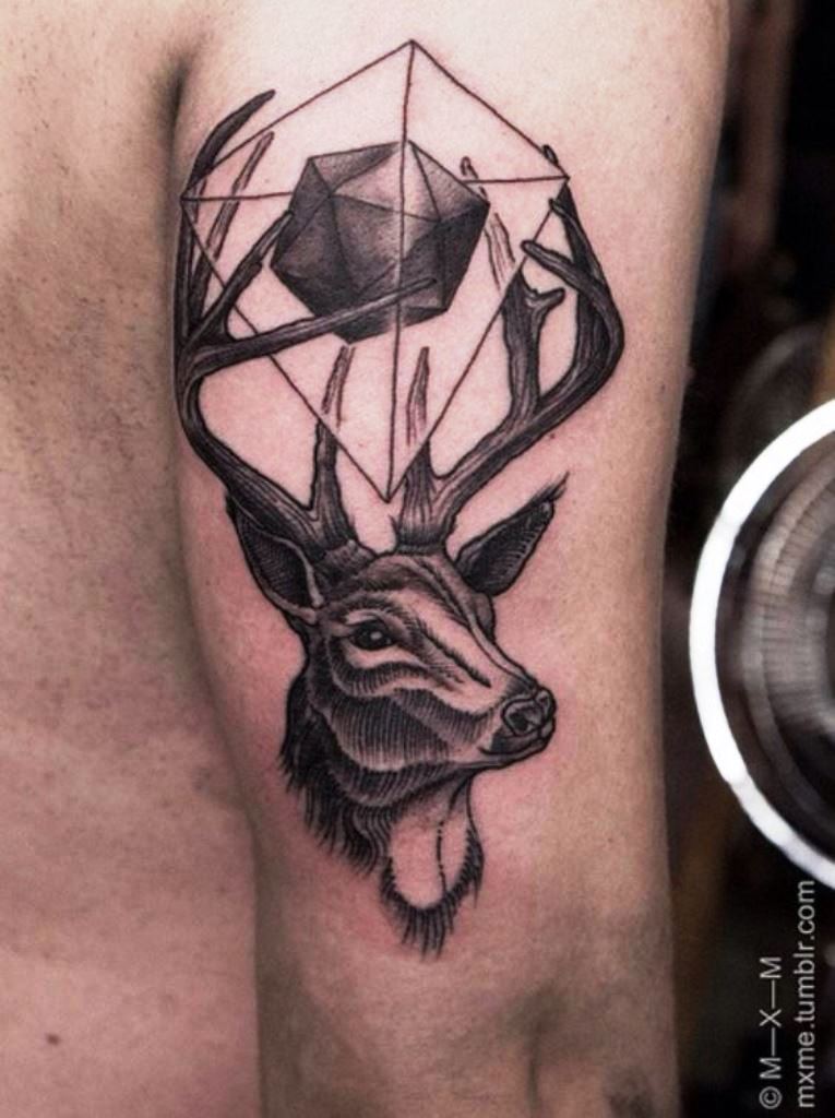 deer tattoos for men 0031