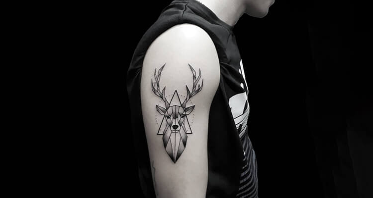 deer tattoos for men 0035