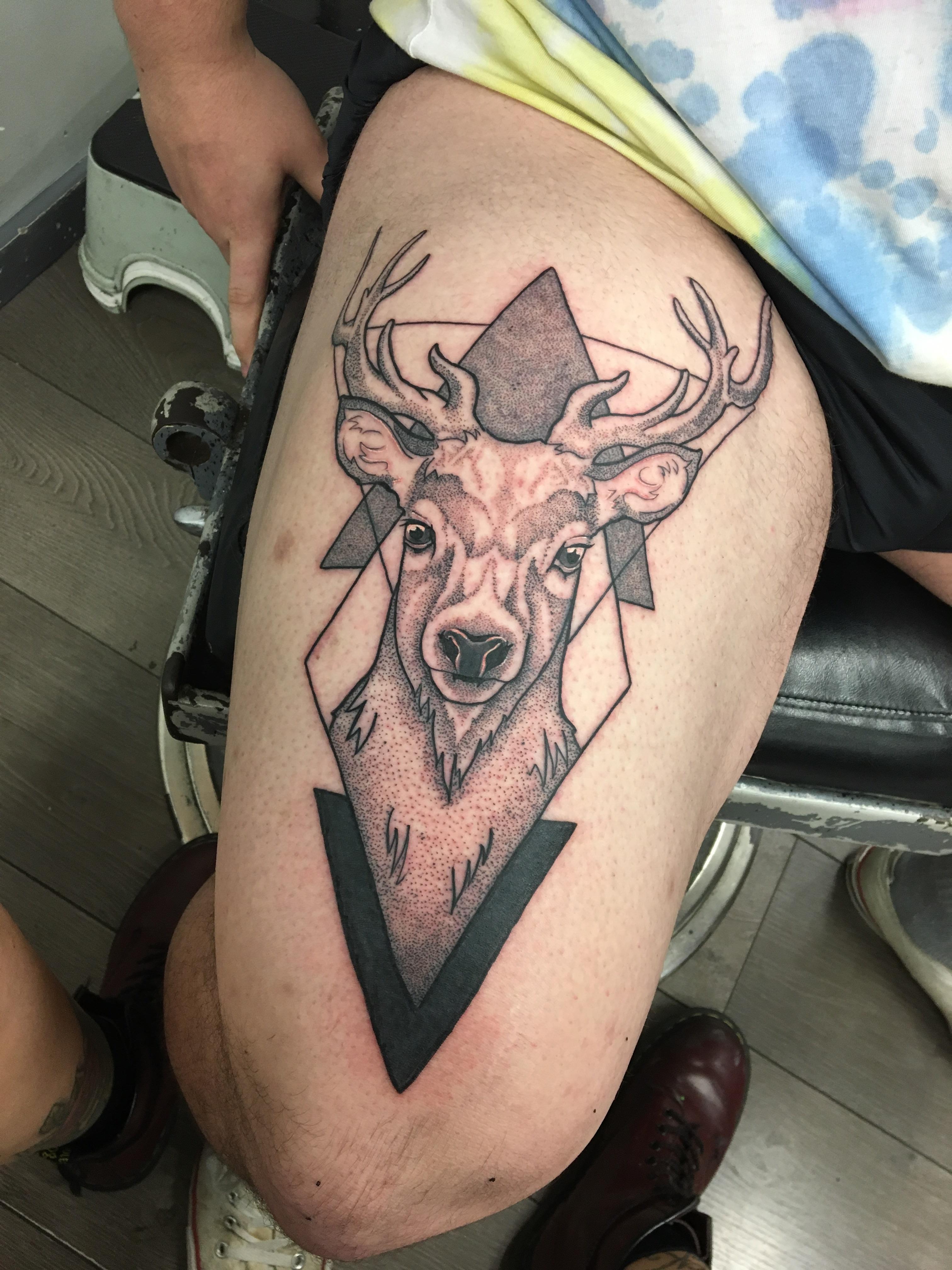 deer tattoos for men 0037