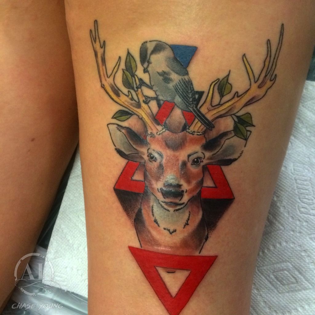 deer tattoos for men 0038