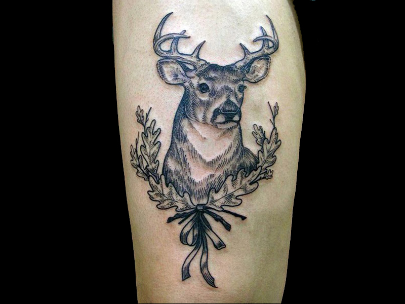 deer tattoos for men 0041