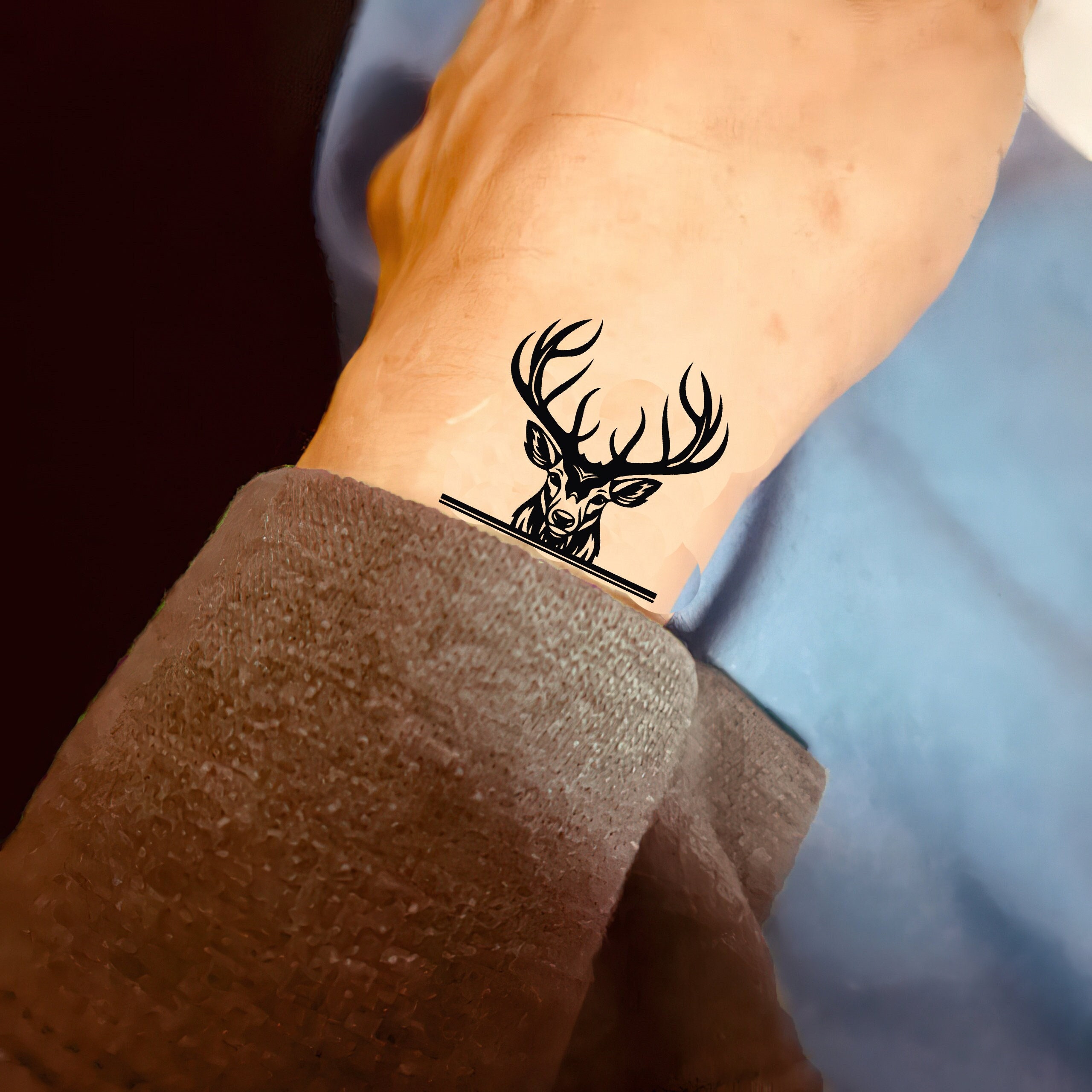 deer tattoos for men 0043