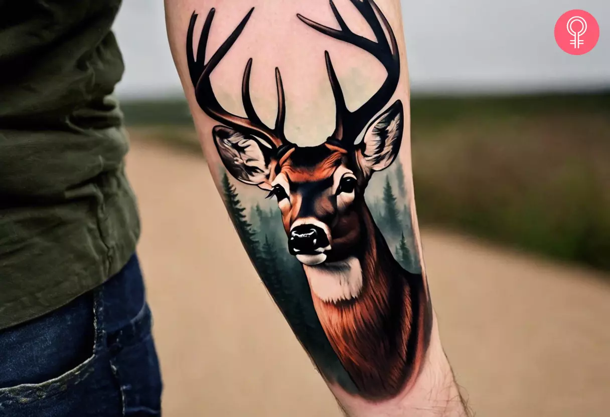 deer tattoos for men 0046