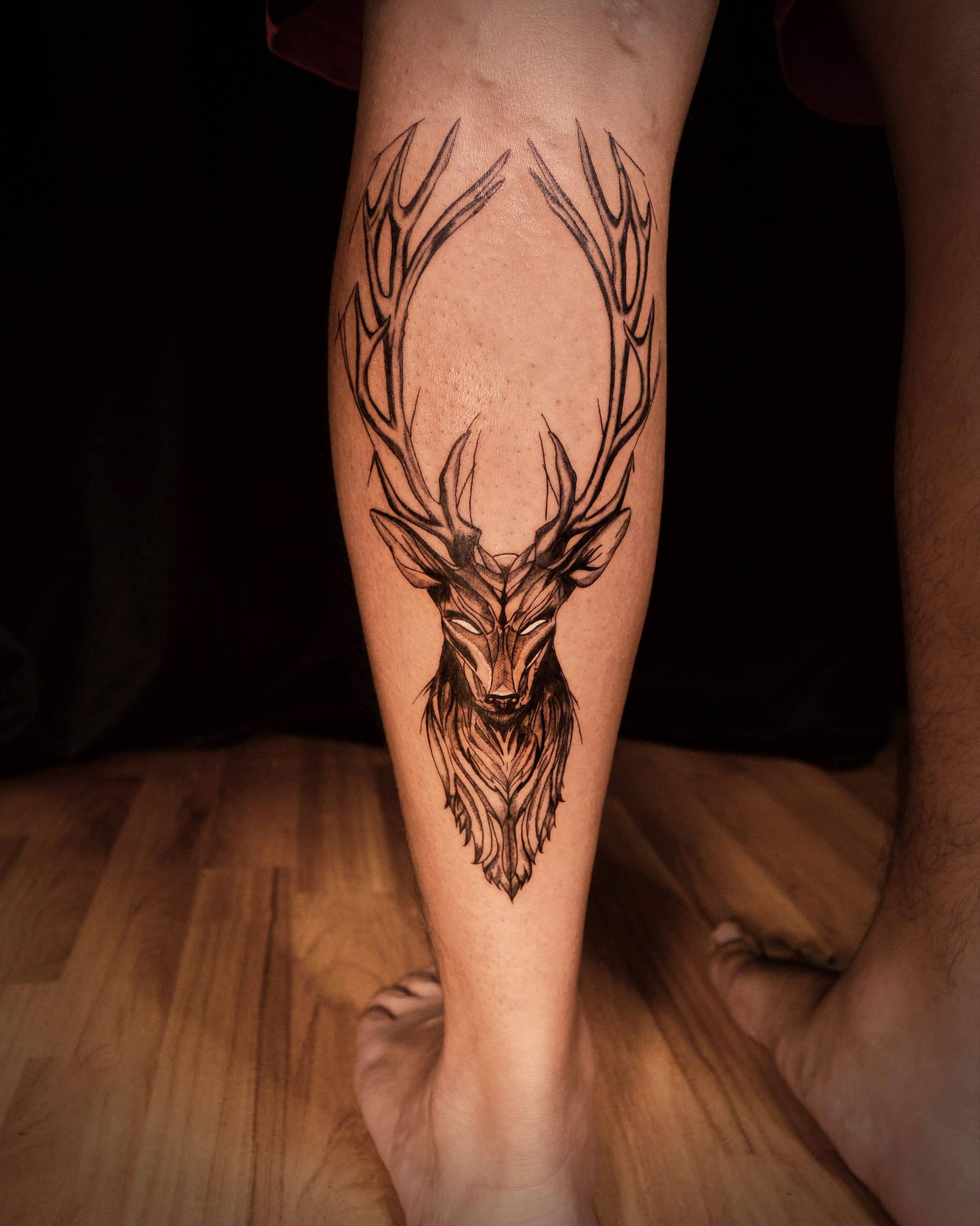 deer tattoos for men 0047