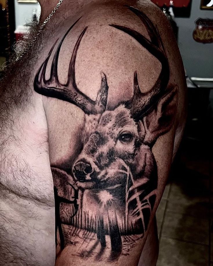 deer tattoos for men 0048