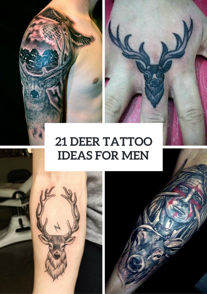 deer tattoos for men 0060