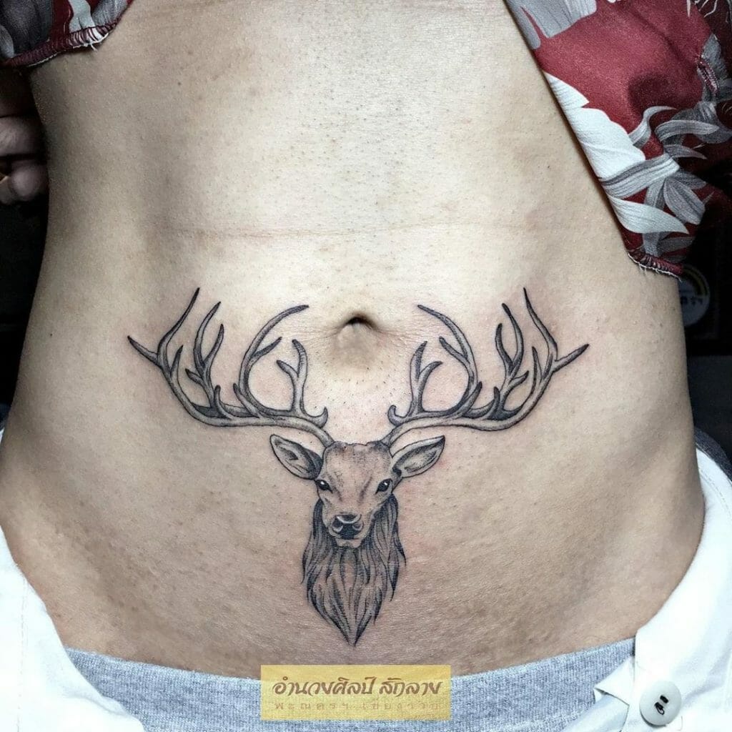 deer tattoos for men 0074