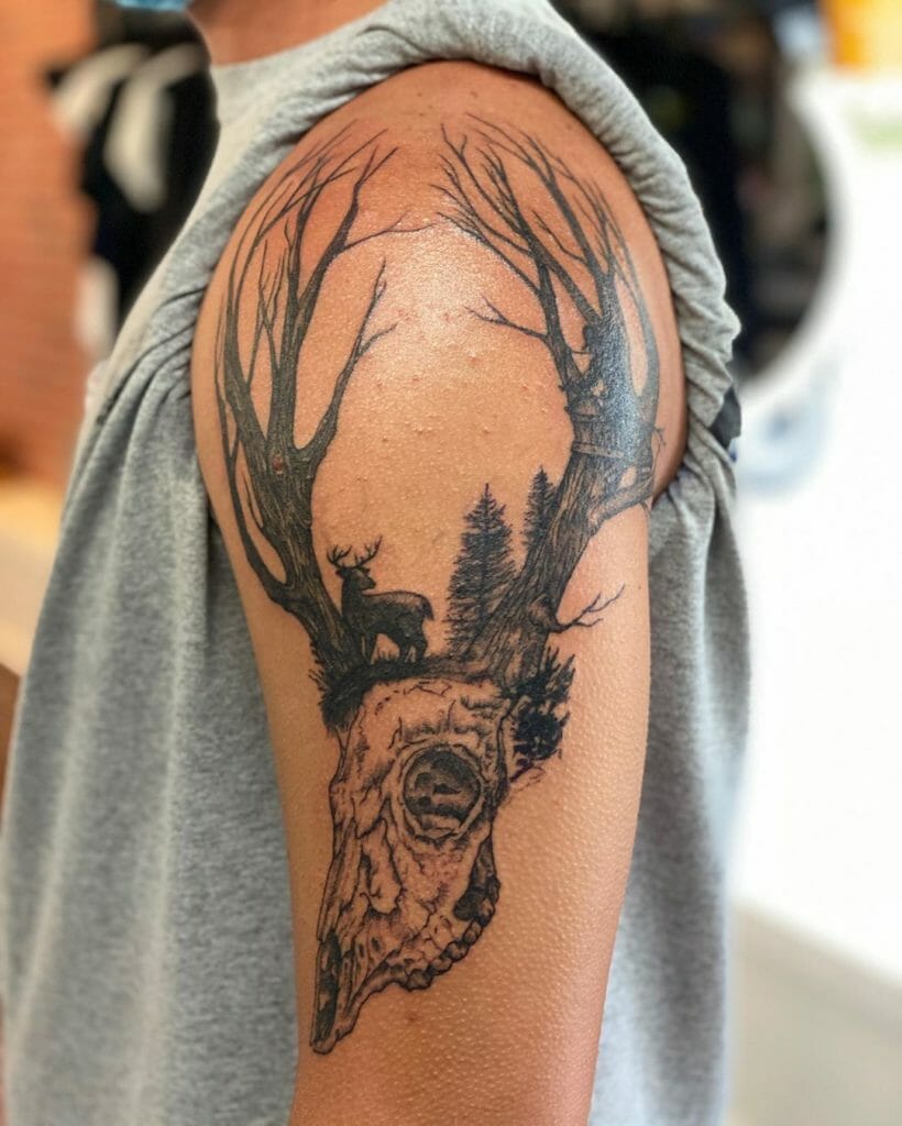 deer tattoos for men 0077