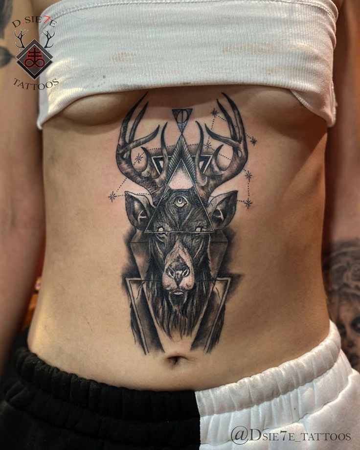 deer tattoos for men 0091