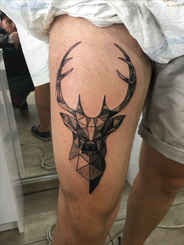 deer tattoos for men 0094