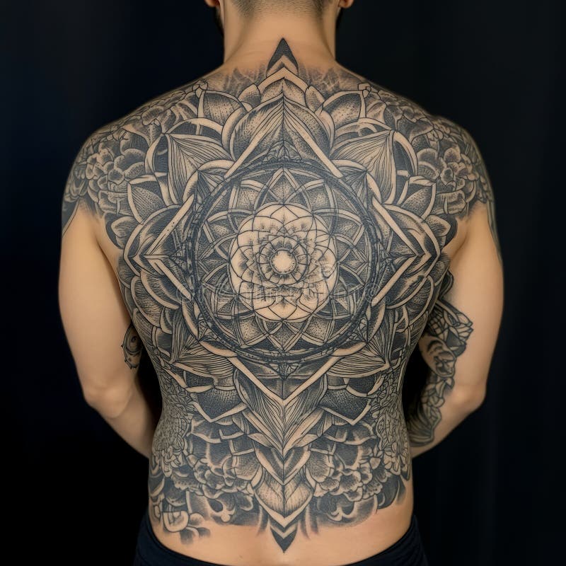 demon back tattoos for men 0025