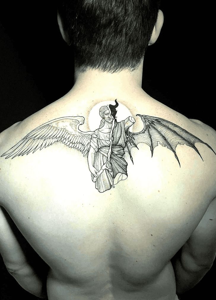 demon back tattoos for men 0057