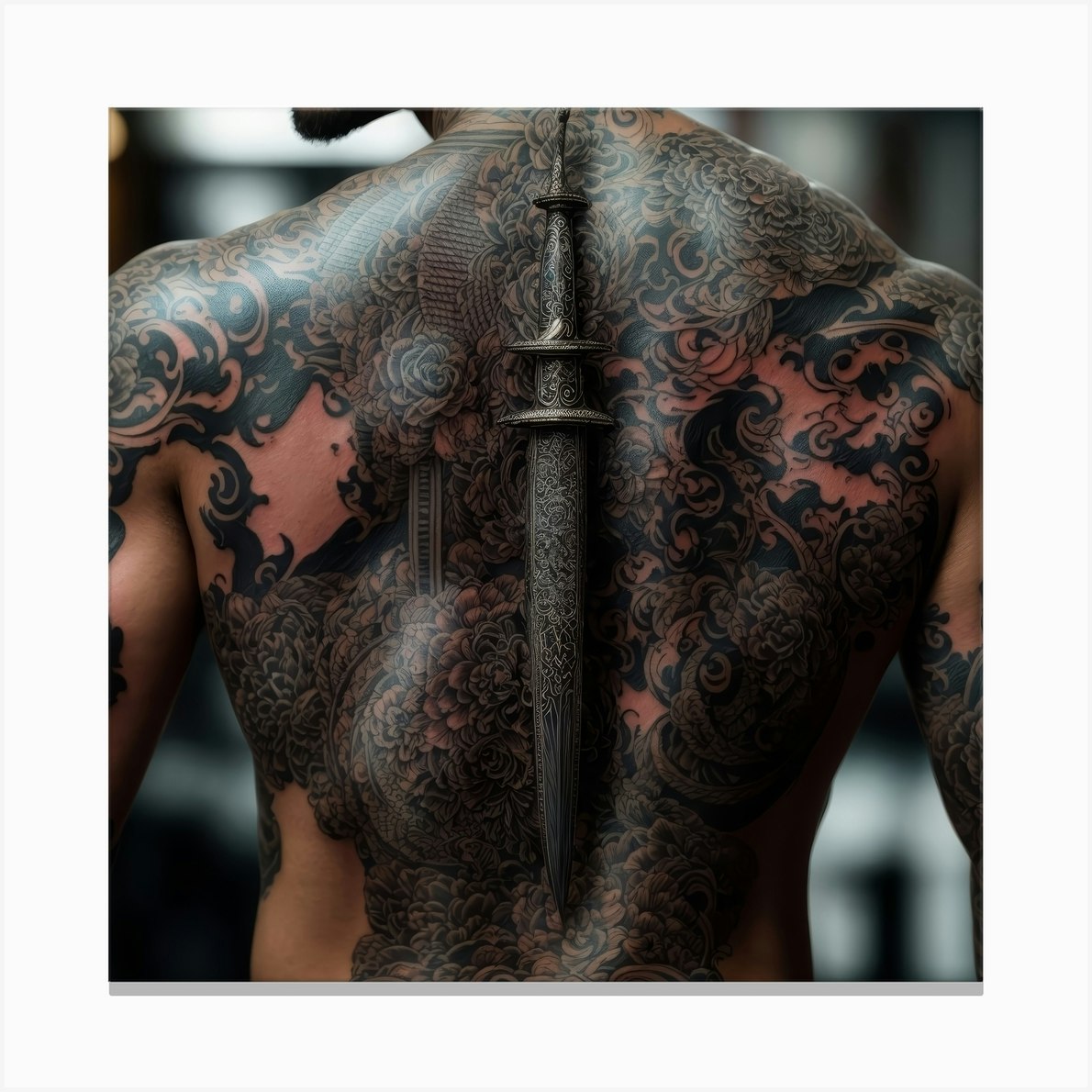 demon back tattoos for men 0058