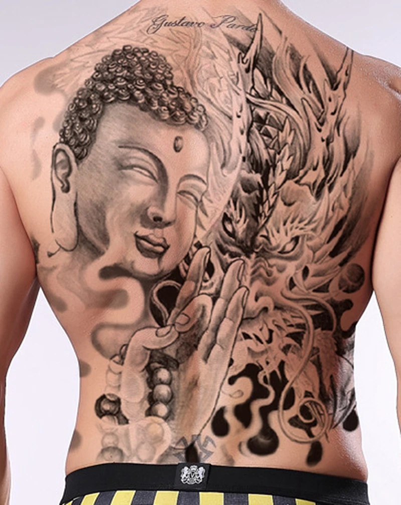 demon back tattoos for men 0064