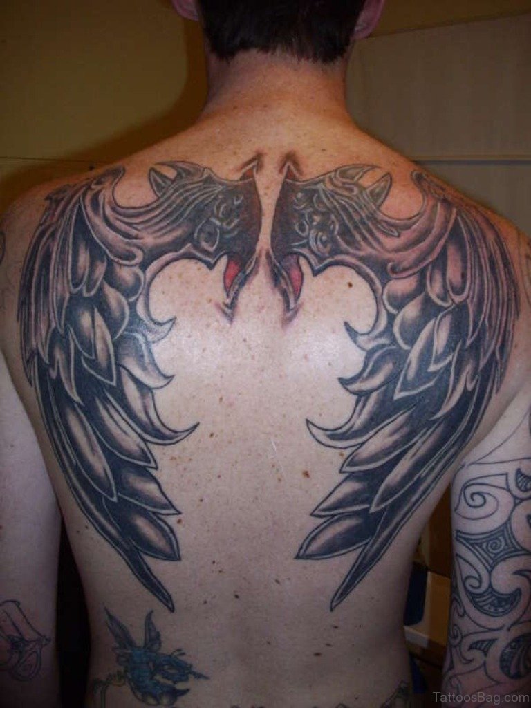 demon back tattoos for men 0065