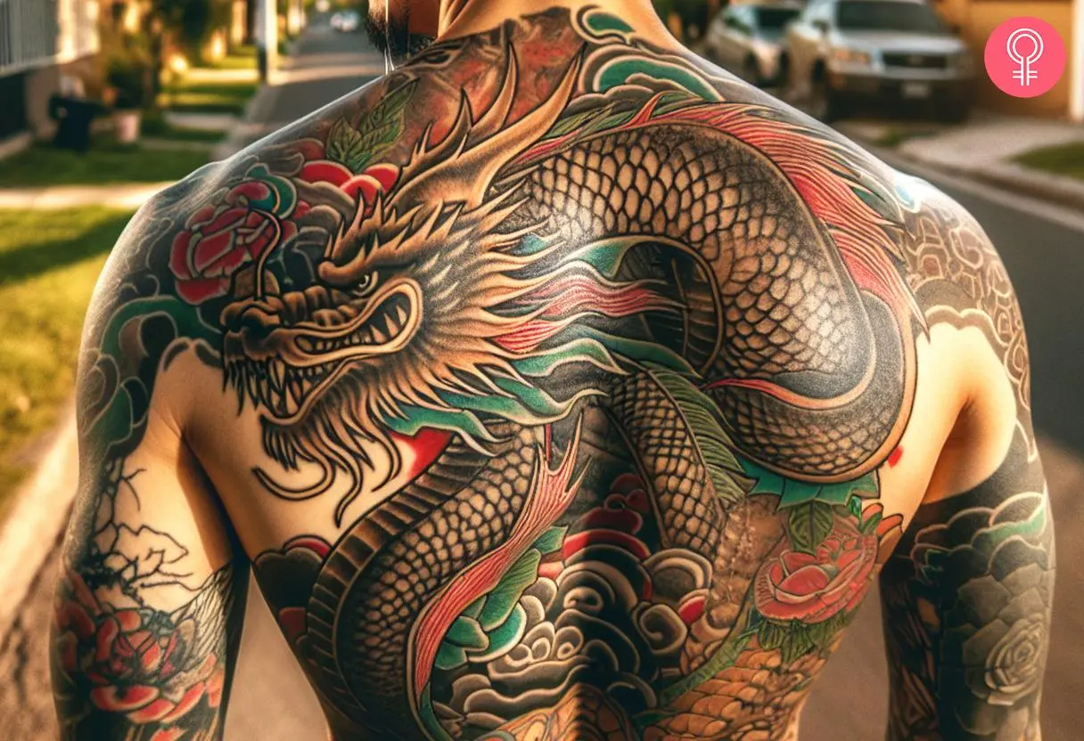 demon back tattoos for men 0069