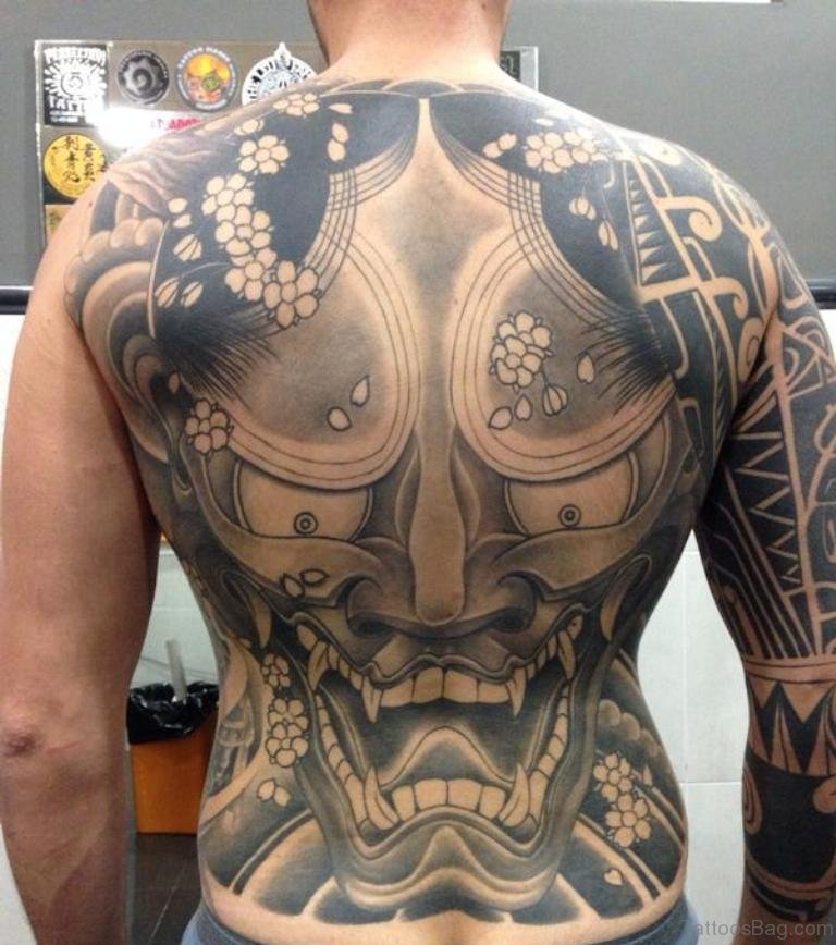 demon back tattoos for men 0071