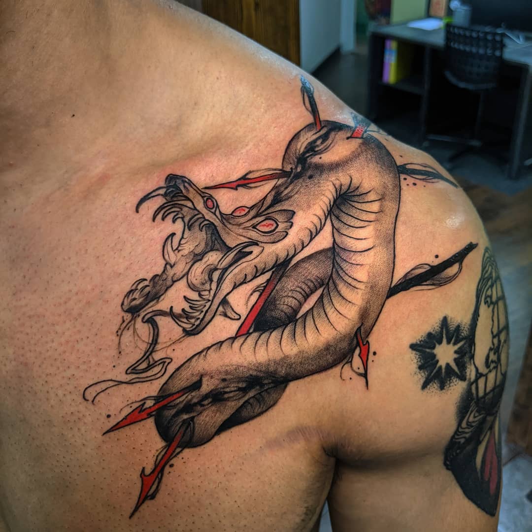 demon back tattoos for men 0077