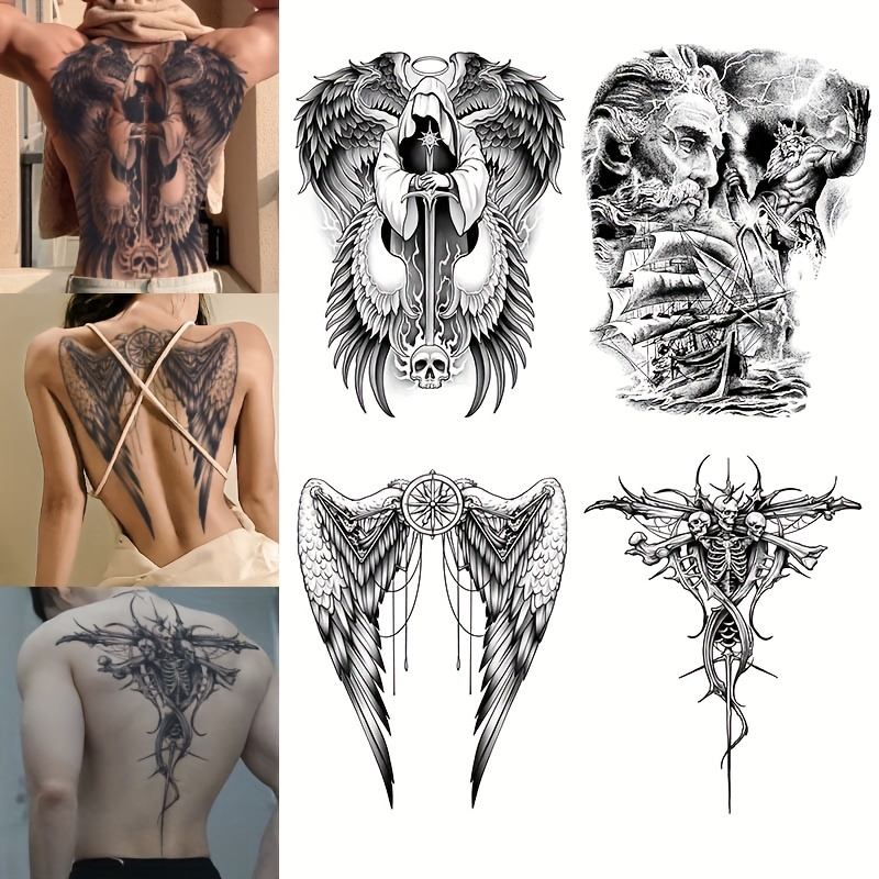 demon back tattoos for men 0084