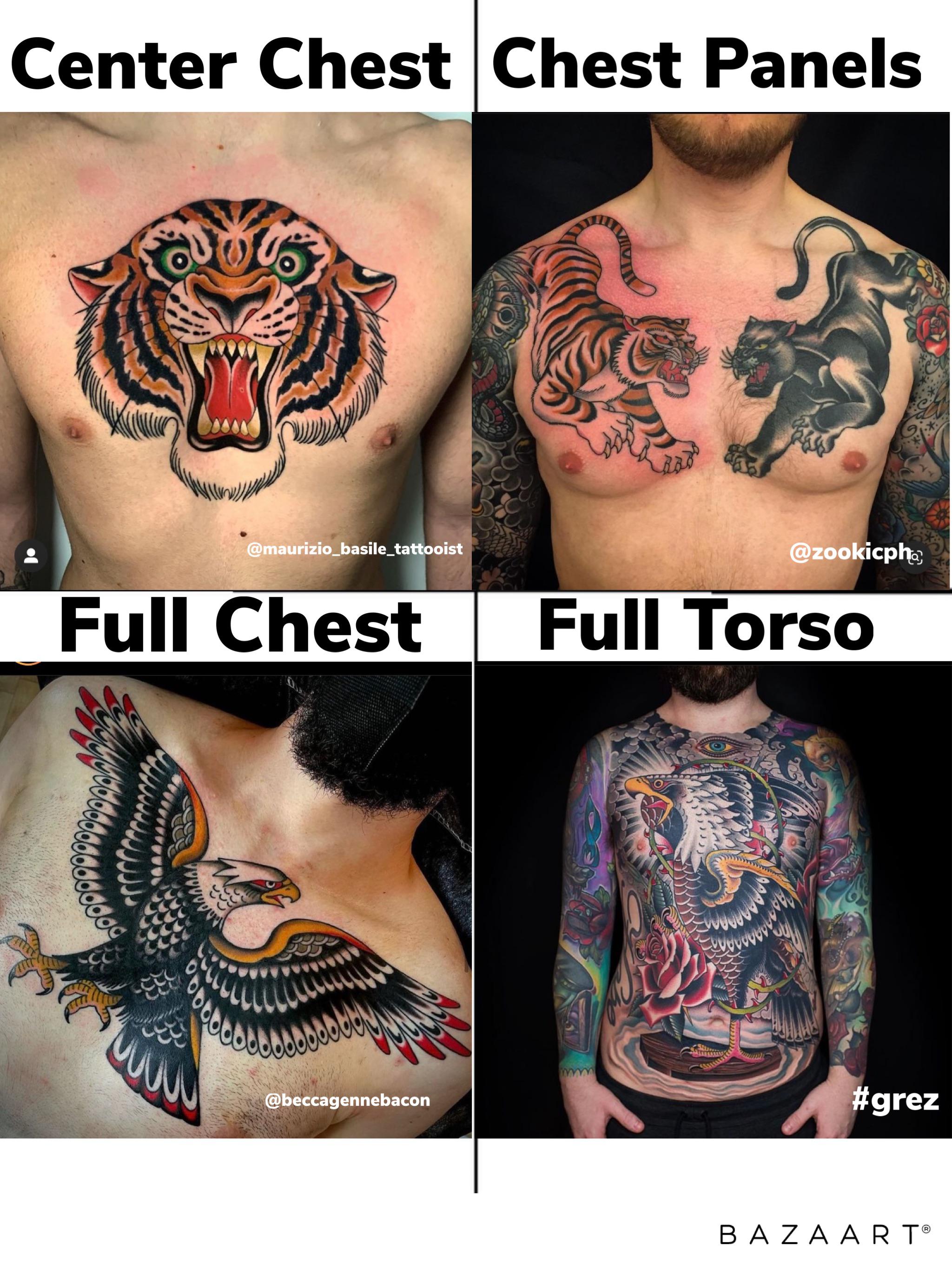 design ideas for torso tattoos for men