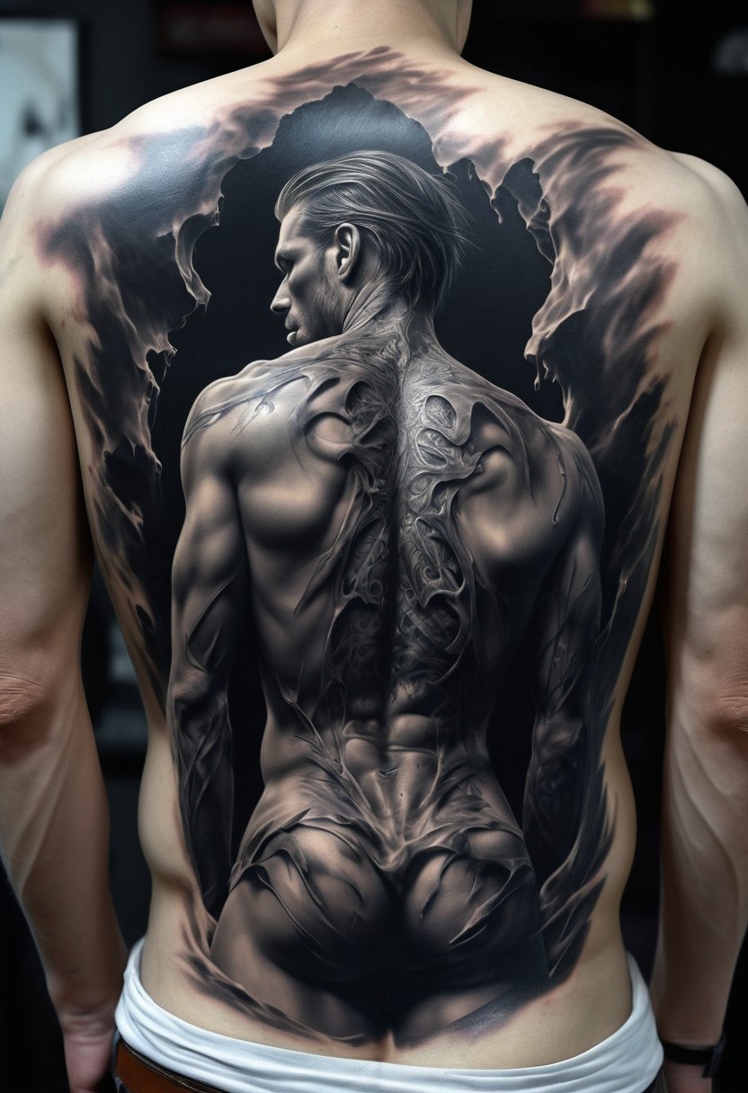 detailed realistic tattoos for men