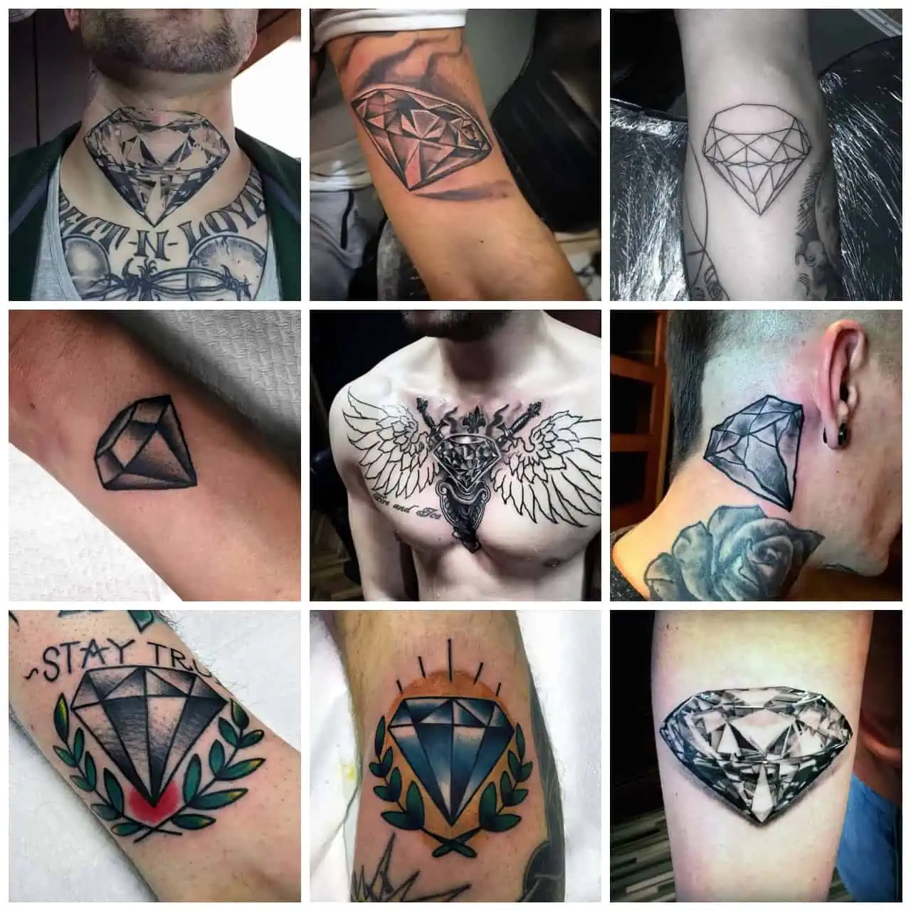 diamond tattoo for men