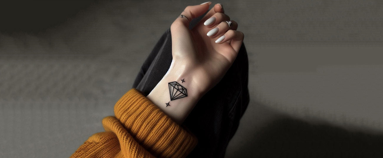 diamond tattoos for men symbolism.