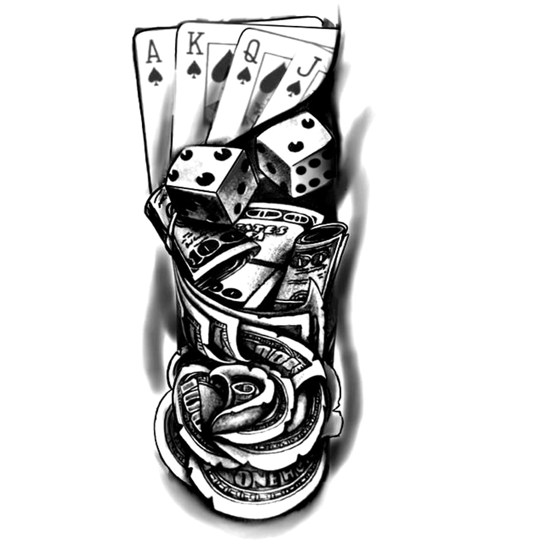 Dice tattoos for men and their significance