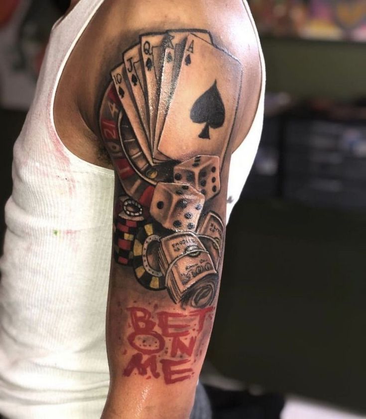 dice tattoos for men 0019