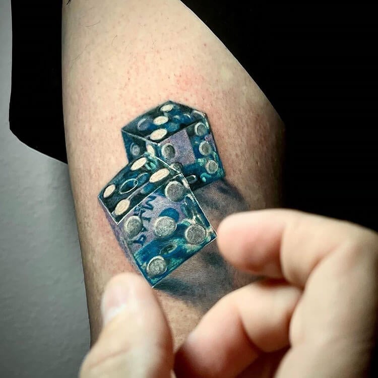 dice tattoos for men 0028