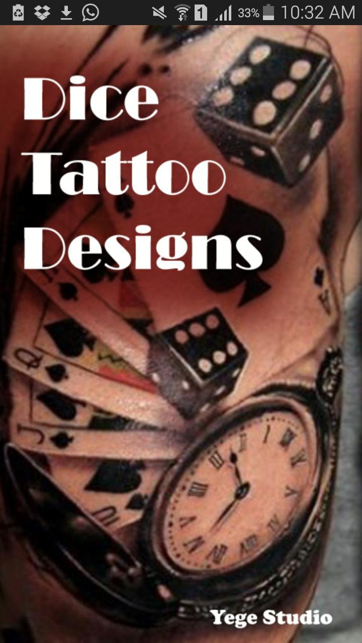 dice tattoos for men 0041