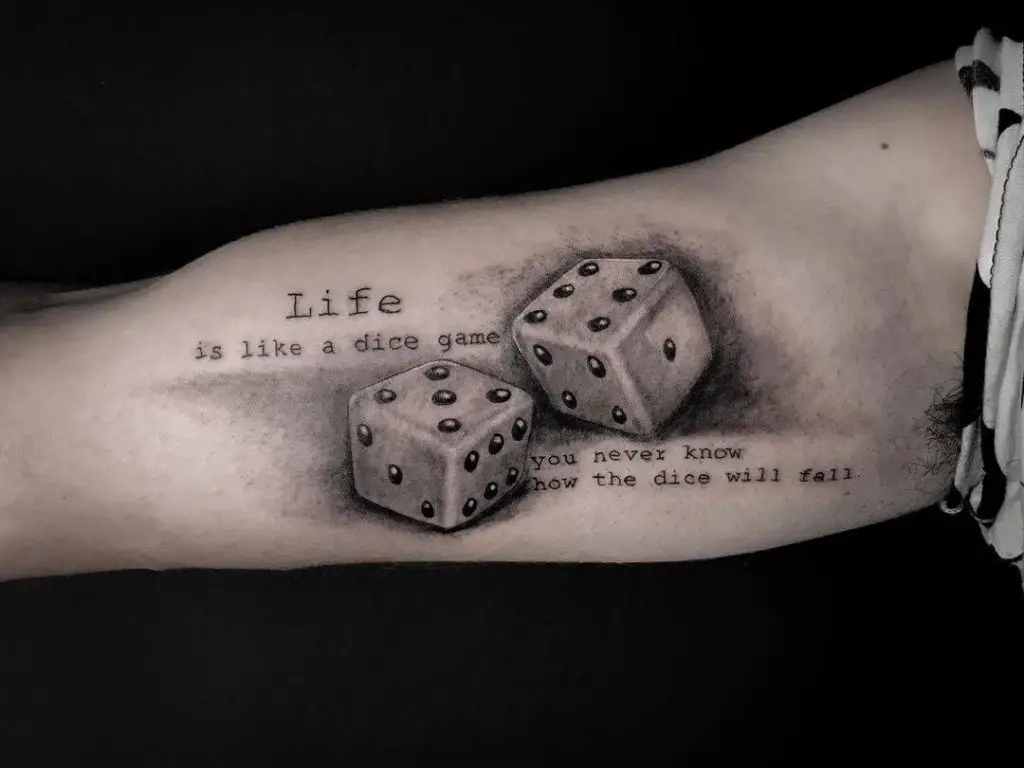 dice tattoos for men 0042