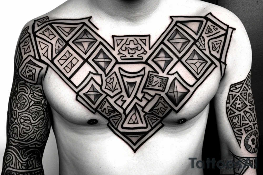 dice tattoos for men 0047