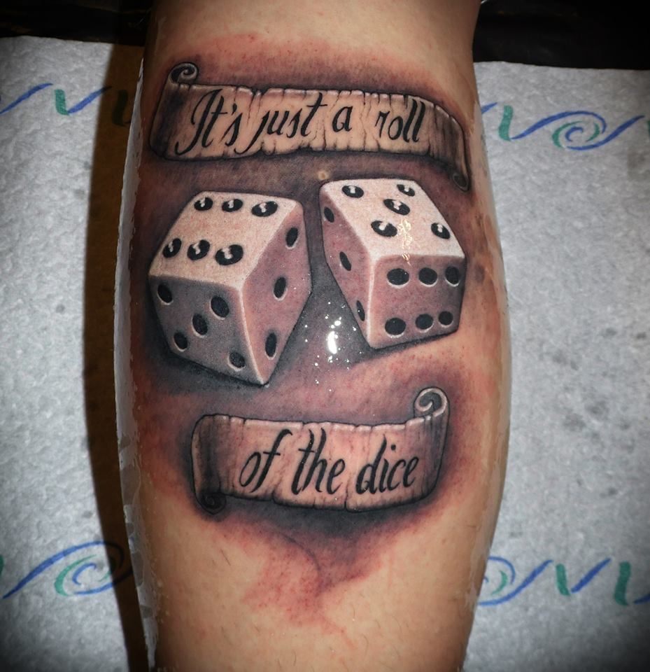 dice tattoos for men 0062