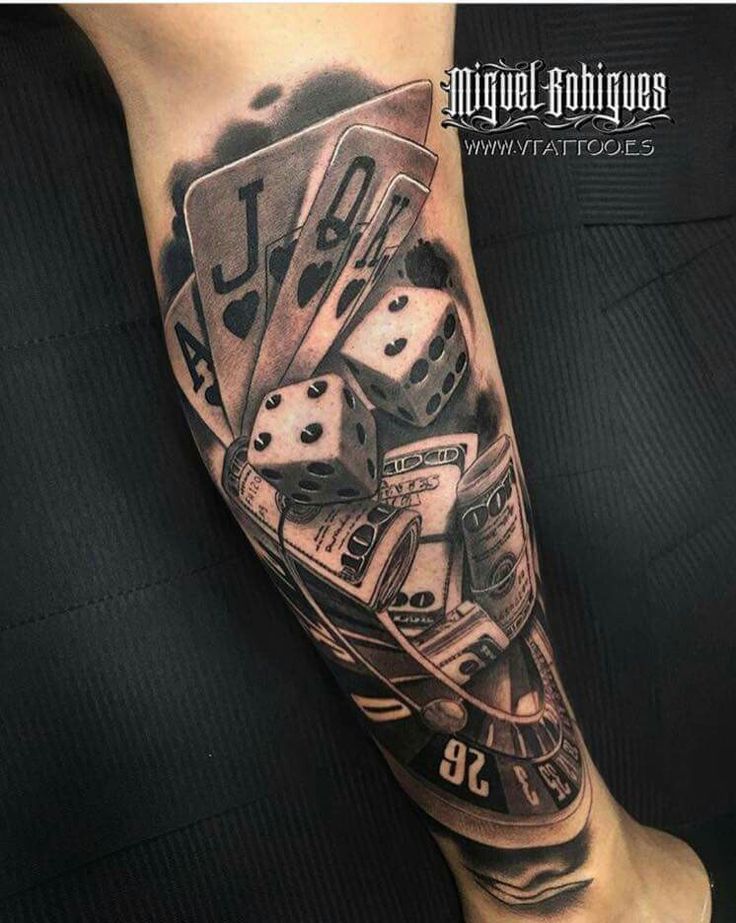 dice tattoos for men 0093