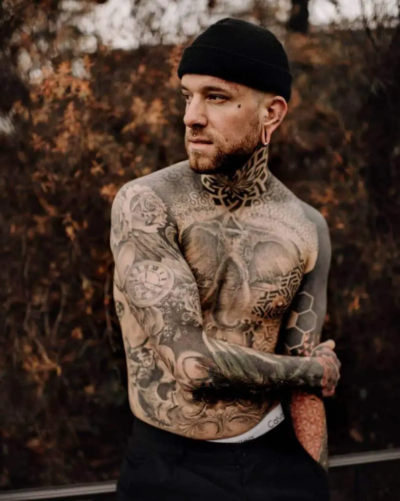 dove neck tattoos for men 0027