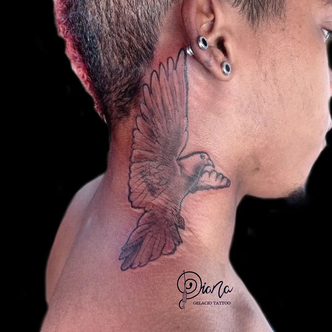 dove neck tattoos for men 0064