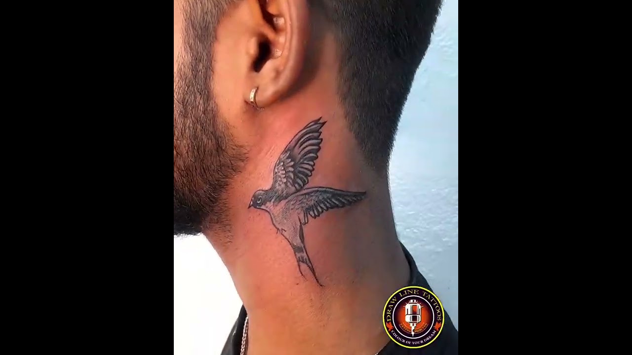 dove neck tattoos for men 0084