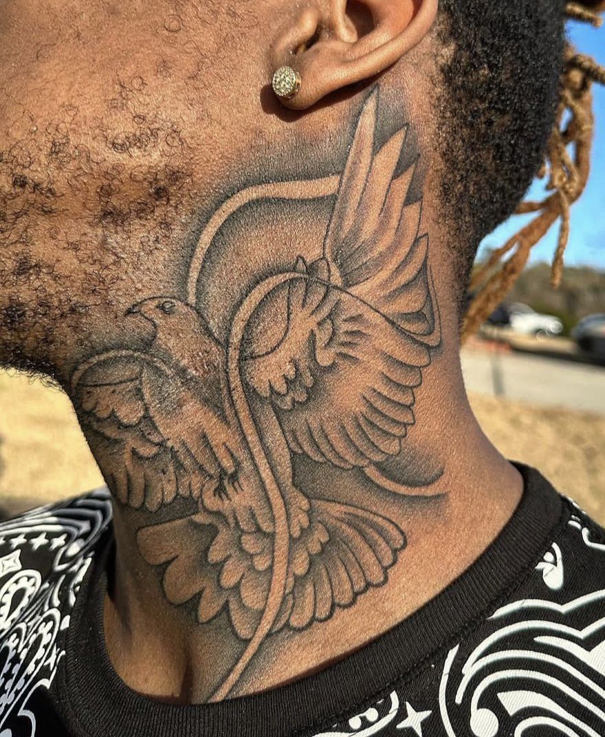 dove neck tattoos for men 0089