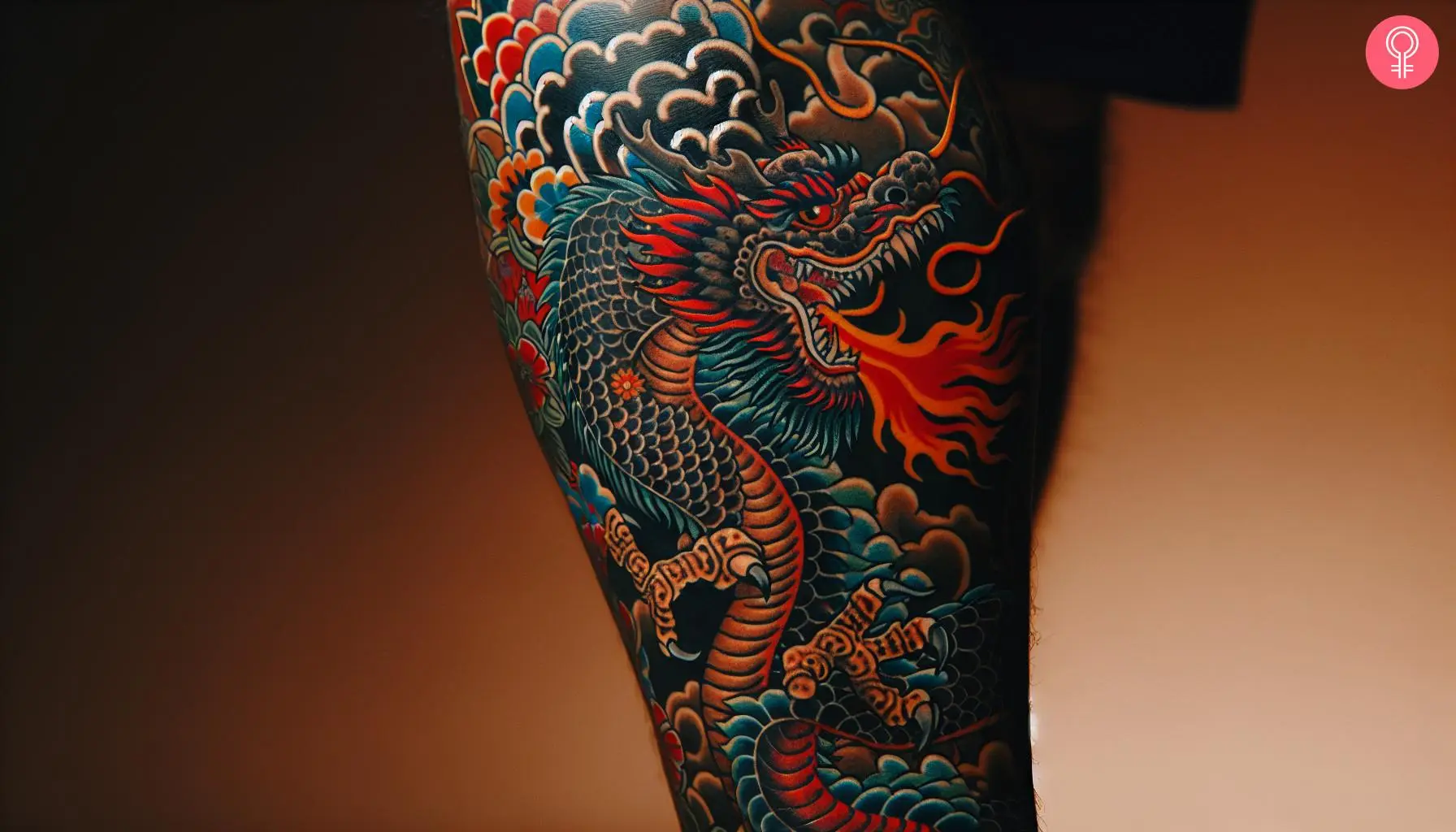 dragon leg tattoos for men trends